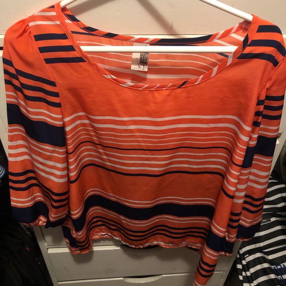 Francesca’s striped blouse